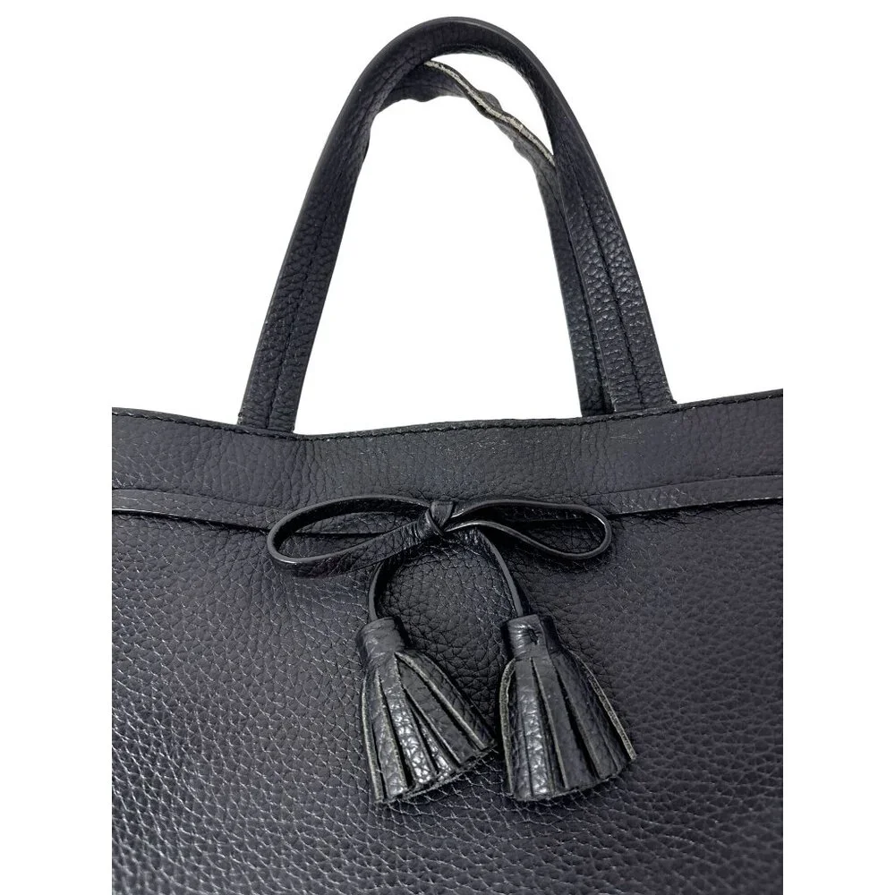 Kate Spade Hayes Medium Black‎ Pebbled Leather Handbag Purse Crossbody
